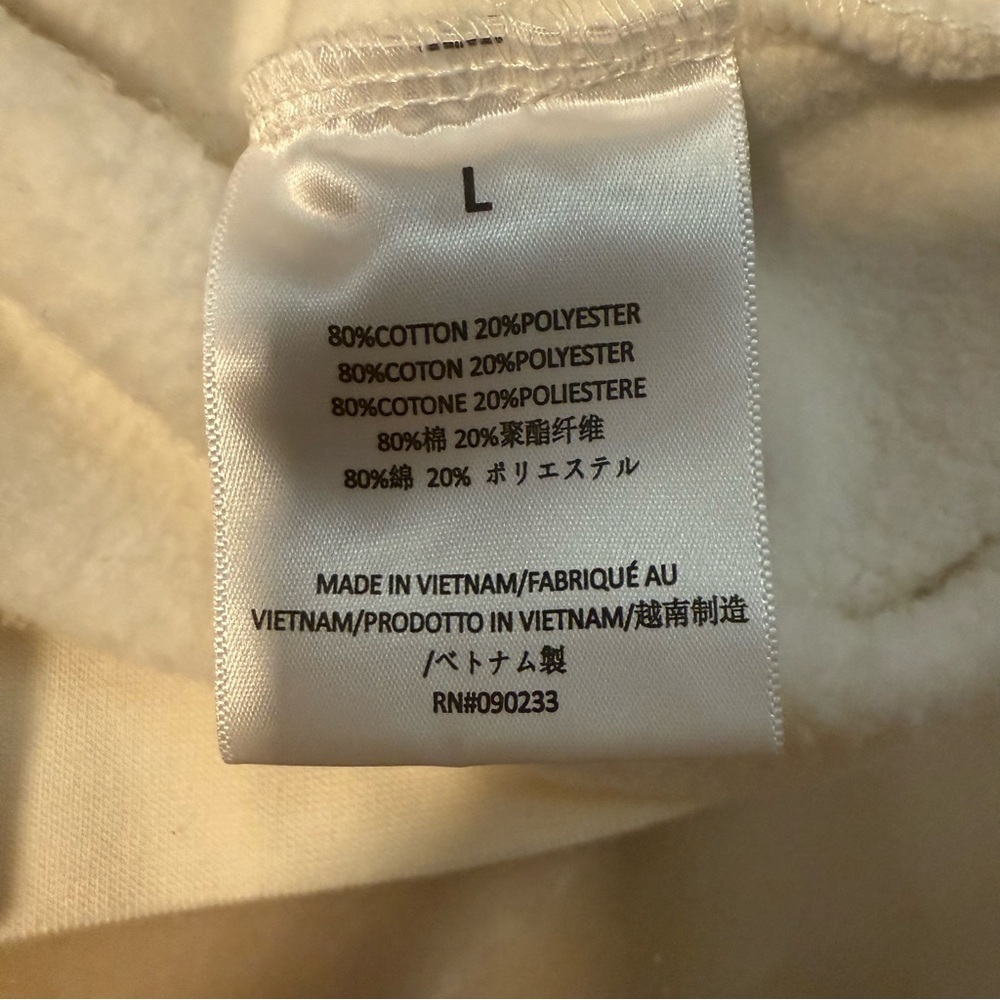 Fear of God ESSENTIALS men’s Cloud Dancer large Hoodie - Picture 6 of 13